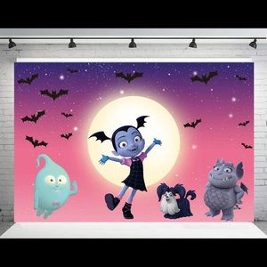 RUINI Halloween Theme Vampirina Backdrop